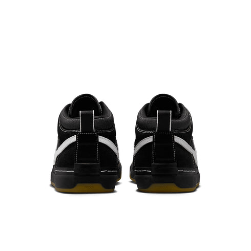 Nike Sb React Leo - Black / White / Black / Gum Light - Streetart.fr